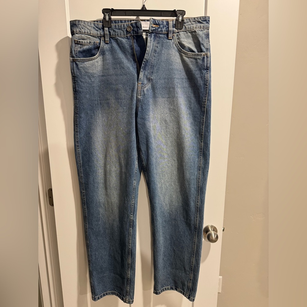 Paper Denim & Cloth Light Blue Straight Jeans - 36x32